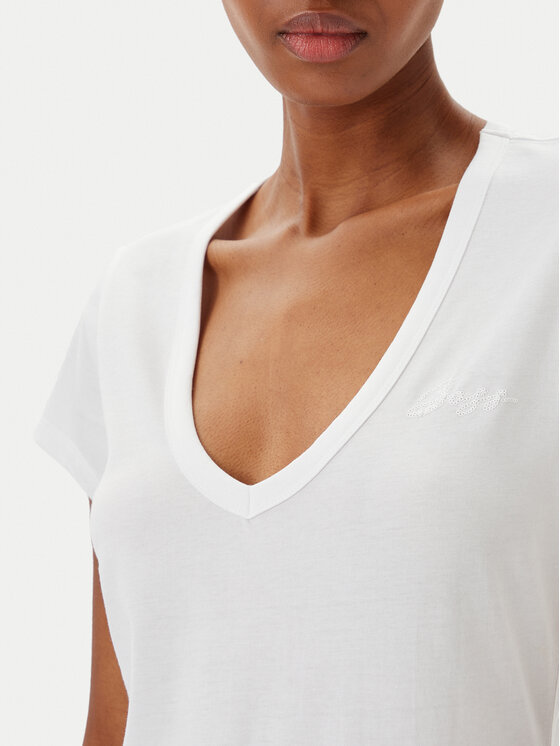 BOSS BOSS T-särk C_Eslane_4 50540432 Valge Slim Fit