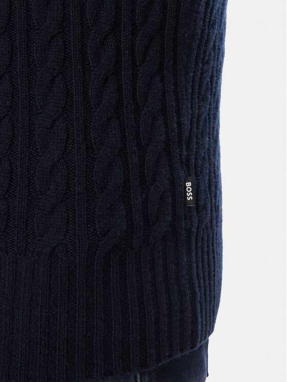 BOSS BOSS Džemper H-Furore 50570640 Tamnoplava Regular Fit