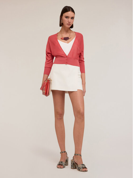 Motivi Motivi Cardigan M323W003406N017 Rosa Regular Fit