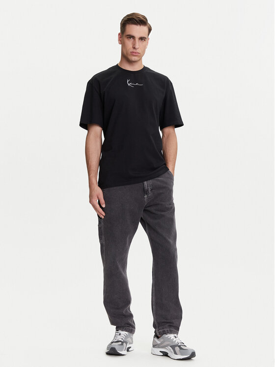Karl Kani Karl Kani T-krekls Small Signature Essential PD00008141 Melns Relaxed Fit