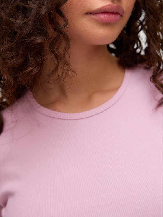 Vero Moda Vero Moda T-shirt Chloe 10306894 Ružičasta Slim Fit
