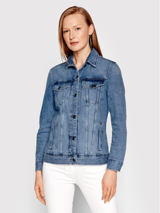 Sisley Sisley Teksajakk 2AGW537B7 Sinine Regular Fit