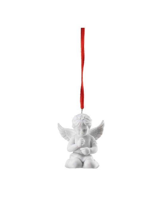 Rosenthal Rosenthal Figurka Anioł zawieszka z wiankiem Biały