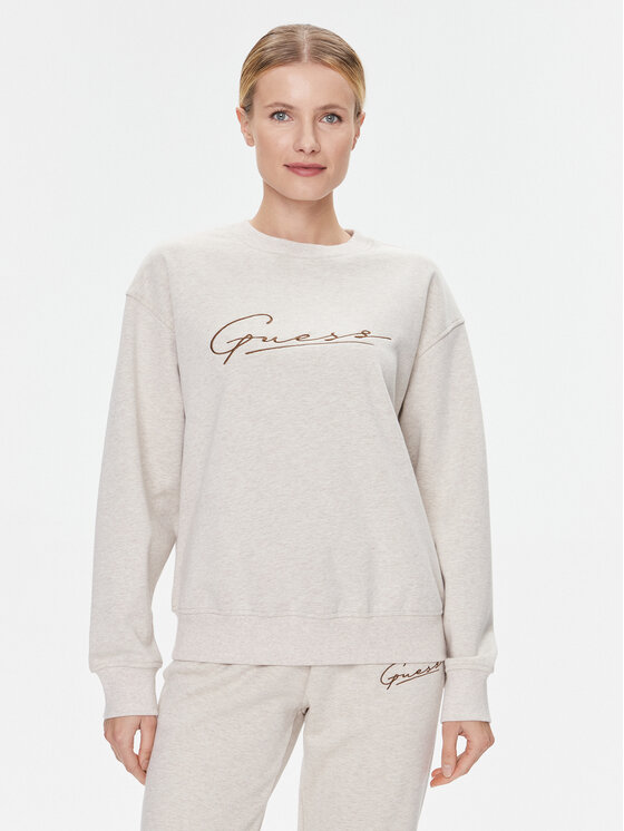 Guess Bluză Allycia V4RQ01 KC3D2 Bej Regular Fit