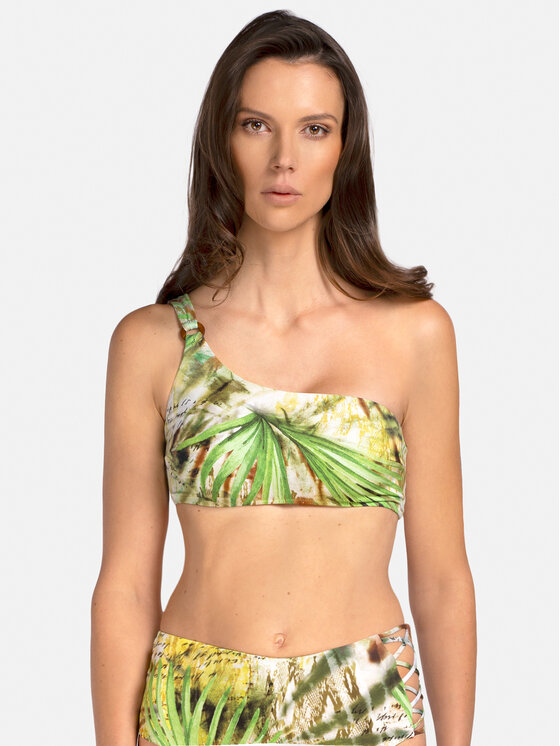 Miss Lou Miss Lou Bikini pezzo sopra G-JR1-Z Verde