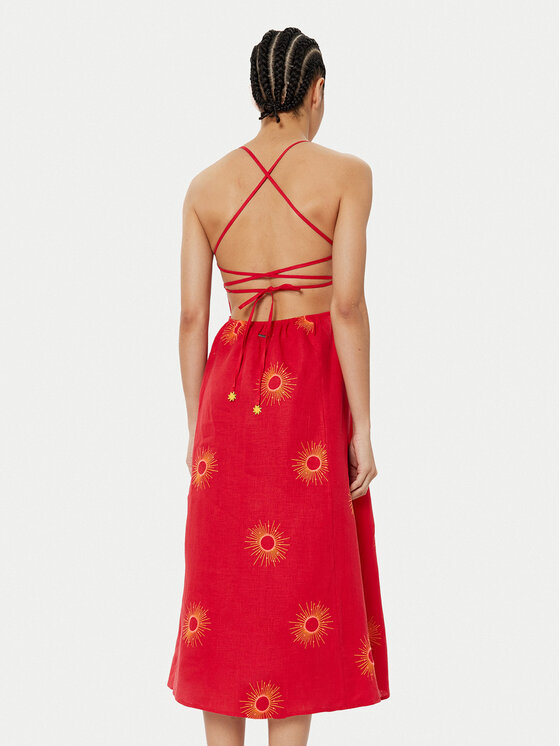 Maaji Maaji Letné šaty Eclipse Remi PT2268CMD002 Červená Regular Fit