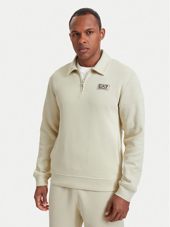 EA7 Emporio Armani EA7 Emporio Armani Hanorac 7M002232 AF21822 U1079 Bej deschis Regular Fit