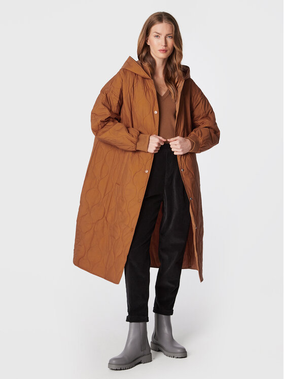 United Colors Of Benetton United Colors Of Benetton Prijelazna jakna 25WUDN00T Smeđa Oversize