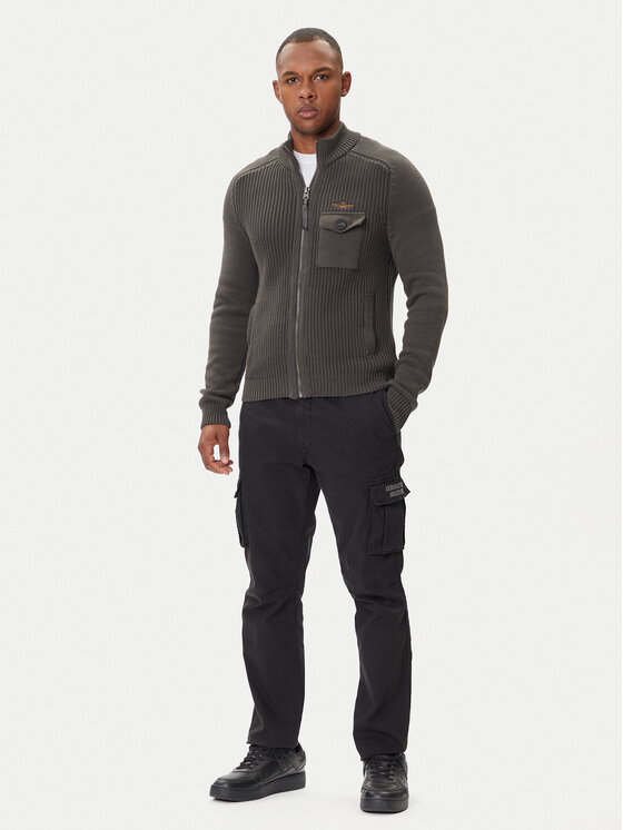 Aeronautica Militare Aeronautica Militare Pletena jopica 252MA1565UL00409 Siva Regular Fit