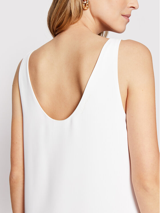 Calvin Klein Calvin Klein Vestito da giorno K20K203834 Bianco Regular Fit