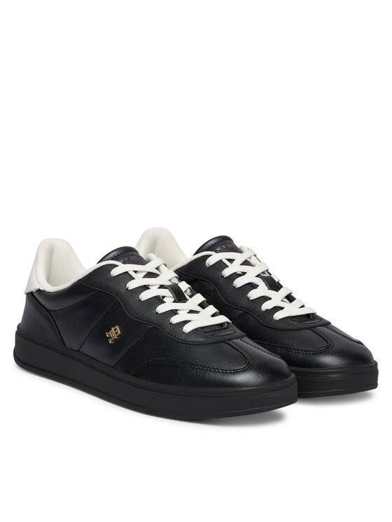 Tommy Hilfiger Tommy Hilfiger Sportcipők Th Heritage Shiny Sneaker FW0FW09179 Fekete