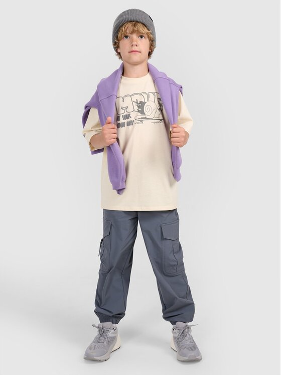 4F 4F T-shirt 4FJRAW25TTSHM3208-12S Bianco Oversize