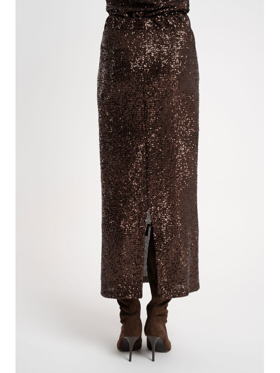 CLICK CLICK Φούστα 50-732 Μπορντό Fitted Fit