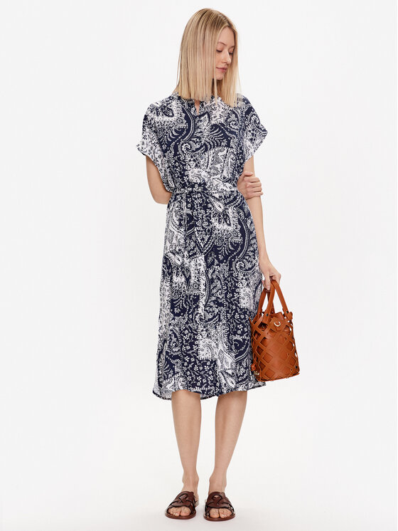 Vero Moda Vero Moda Sukienka koszulowa Ebba 10288020 Granatowy Regular Fit