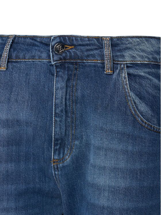 Rinascimento Rinascimento Blugi CFC0125144003 Albastru Loose Fit