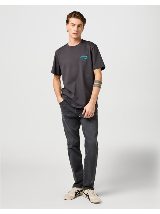 Wrangler Wrangler T-Shirt SMALL LOGO TEE 112362800 Czarny Regular Fit