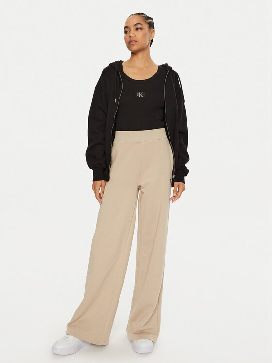 Calvin Klein Jeans Calvin Klein Jeans Melegítő alsó J20J222597 Bézs Relaxed Fit