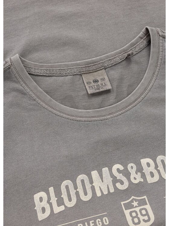 PITBULL PITBULL T-Shirt BLOOMS & BONES Szary Regular Fit