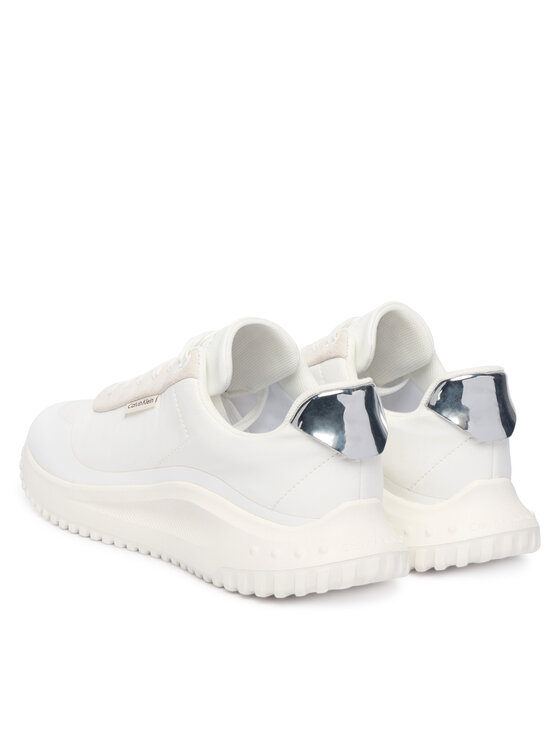 Calvin Klein Calvin Klein Sneakersy Eva Runner Lace Up Mat Mix YW0YW02016 Biały
