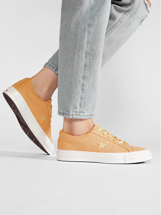 Converse one star discount jaune