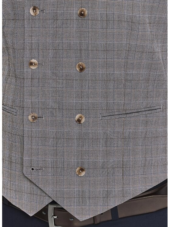 Pako Lorente Pako Lorente Kamizelka garniturowa P26SF-8X-008 Szary Slim Fit