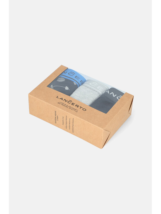 Lancerto Lancerto Komplet 3 par bokserek NBI073122000039 Kolorowy