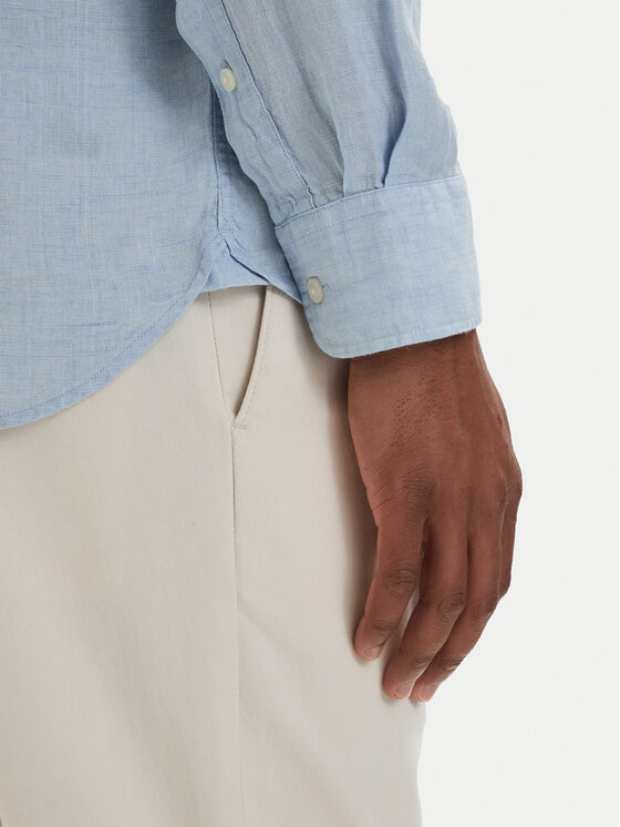 Tommy Hilfiger Tommy Hilfiger Риза MW0MW41530 Светлосин Regular Fit