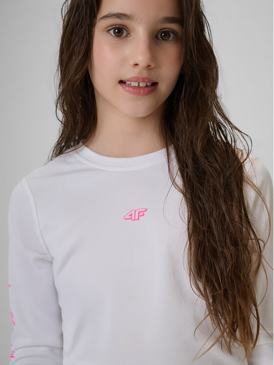 4F 4F Koszulka do pływania SUMMER SPLASH Biały
