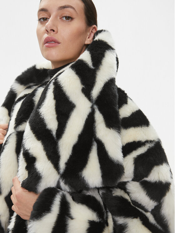 Elisabetta Franchi Elisabetta Franchi Cappotto in shearling CP-49A-37E2-V940 Multicolore Regular Fit