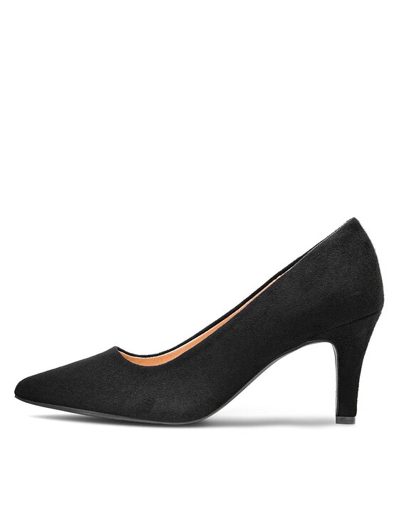 Clara Barson Clara Barson Pantofi cu toc subțire JD23-0417-76 Negru