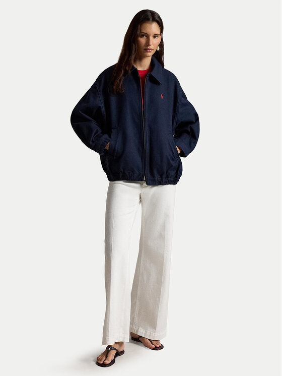 Polo Ralph Lauren Polo Ralph Lauren Bunda pro přechodné období 211A96311002 Tmavomodrá Oversize