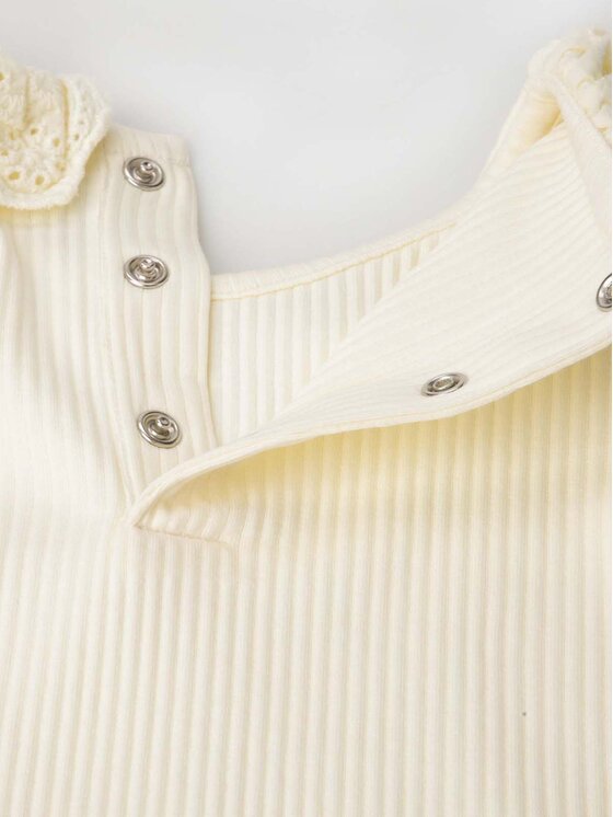 Coccodrillo Coccodrillo Bluse ZC3143102CGK Écru Regular Fit