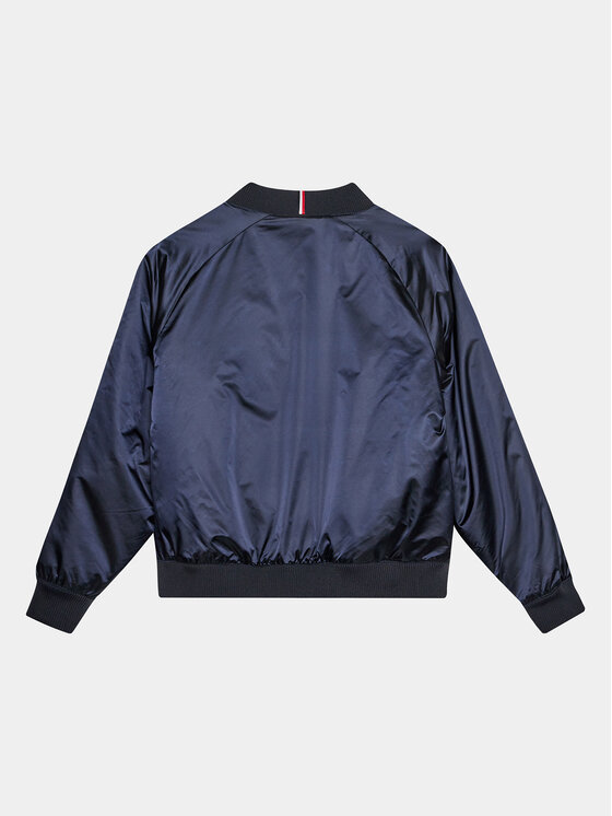 Tommy Hilfiger Tommy Hilfiger Kurtka bomber KG0KG07829 D Granatowy Oversize