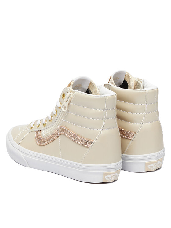 Vans Vans Sneakersy SK8-Hi Reissue Side Zip VN000CYPDJR1 Kremowy