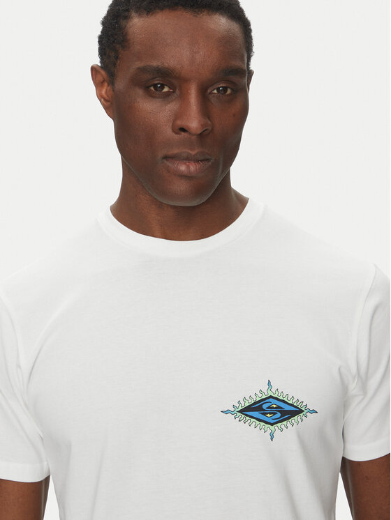 Quiksilver Quiksilver T-Shirt EQYZT08046 Bílá Regular Fit