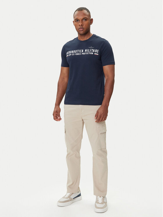 Aeronautica Militare Aeronautica Militare T-shirt 252TS1942UJ00538 Tamnoplava Regular Fit