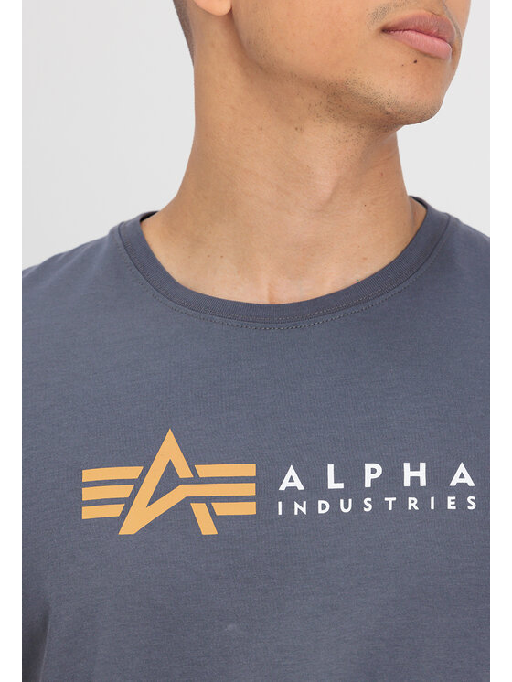 Alpha Industries Alpha Industries Tričko AI.118502-136-S Sivá Regular Fit