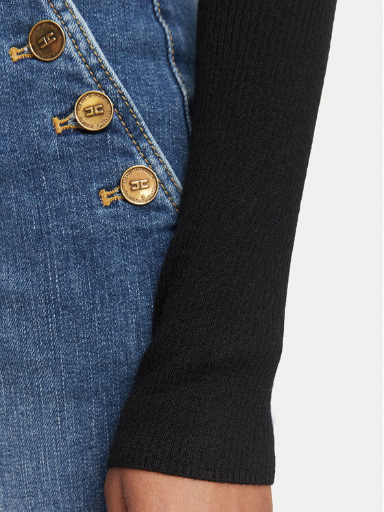 Elisabetta Franchi Elisabetta Franchi Гольф MK-18B-66E2-V320 Чорний Slim Fit