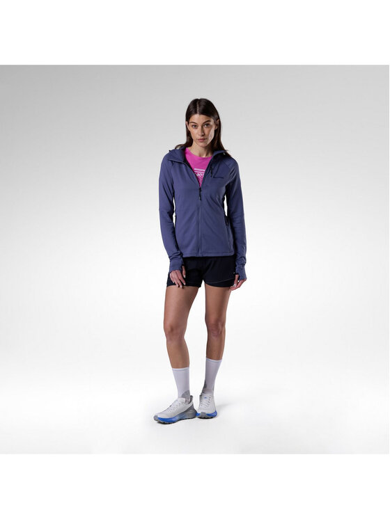 Rossignol Rossignol Bluza techniczna W Textured Hoodie Mid Layer Niebieski Slim Fit