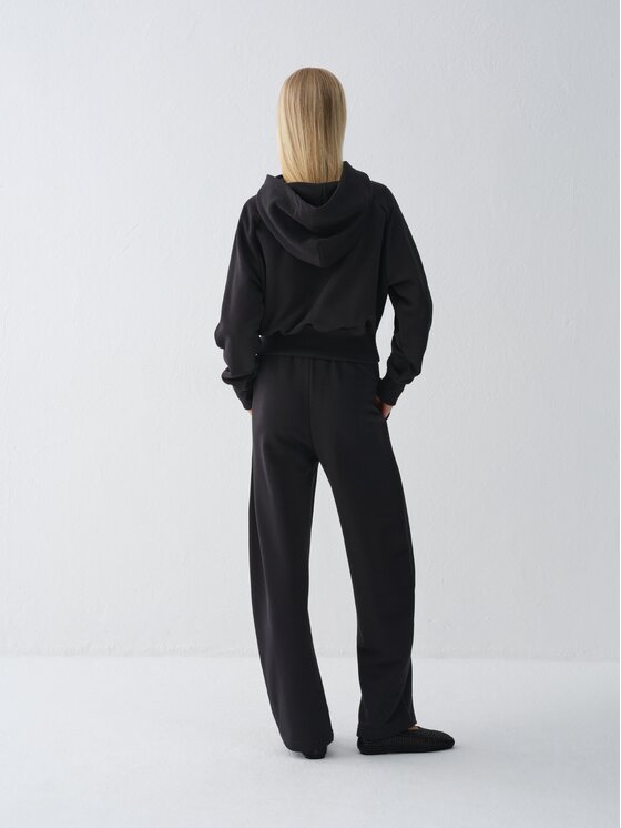 La Mania La Mania Bluza SAMI Czarny Basic Fit