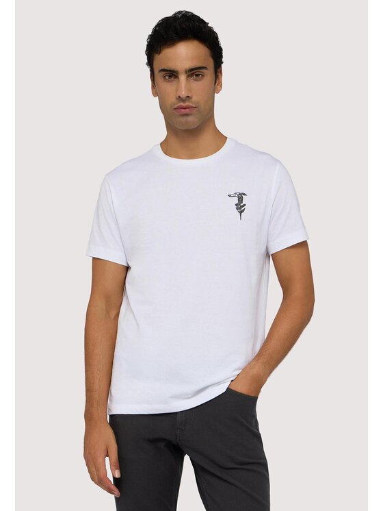 Trussardi Trussardi T-shirt G0278200050N001 Bianco Regular Fit