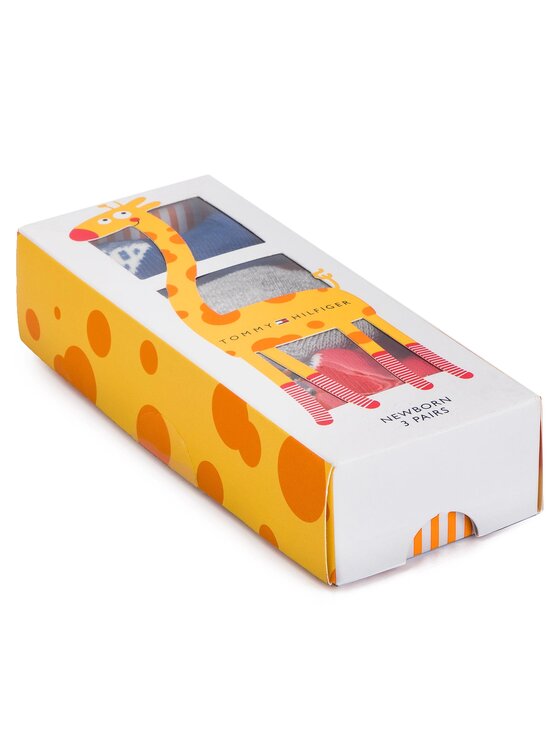 Tommy Hilfiger Tommy Hilfiger Комплект 3 чифта дълги чорапи детски 395006001 Тъмносин