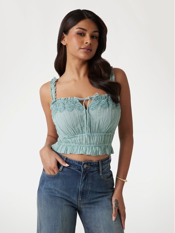 Guess Guess Τοπ 175139 Μπλε Classic Fit