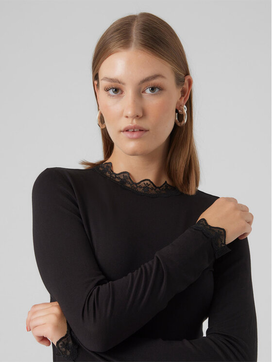 Vero Moda Vero Moda Bluza 10295141 Črna Slim Fit