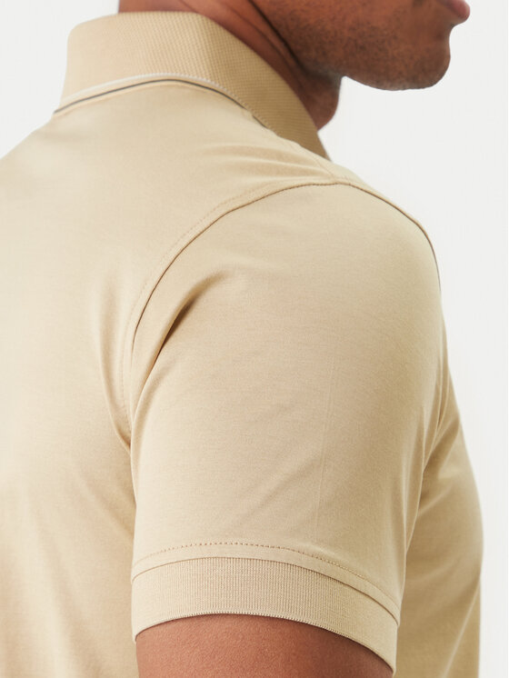 KARL LAGERFELD KARL LAGERFELD Polo 745002 562200 Beżowy Regular Fit