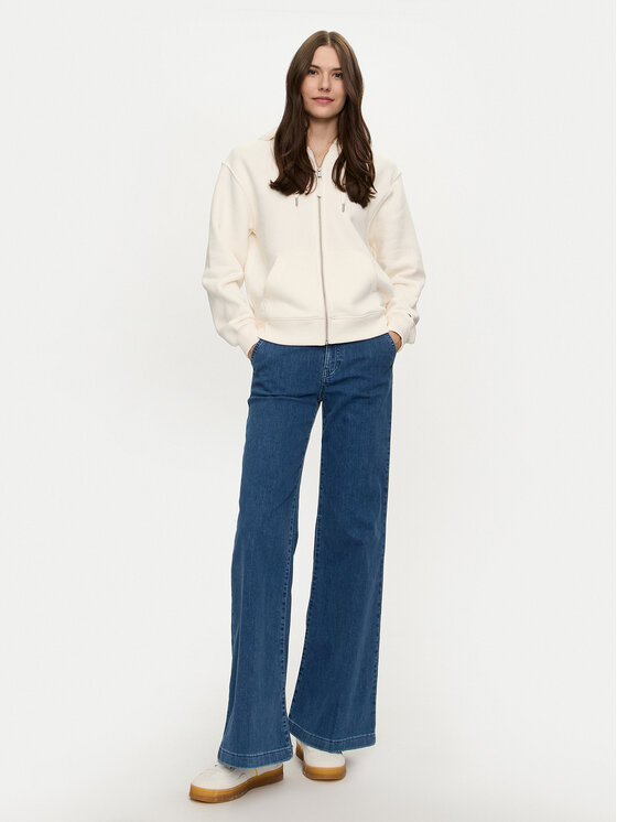 Tommy Hilfiger Tommy Hilfiger Felpa WW0WW43572 Écru Regular Fit
