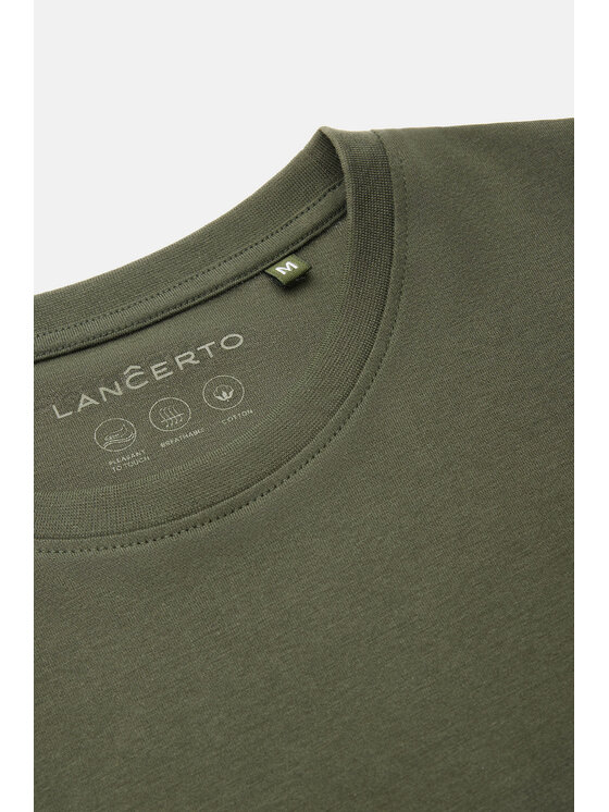Lancerto Lancerto T-Shirt Kenneth TS073124000025 Zielony Regular Fit