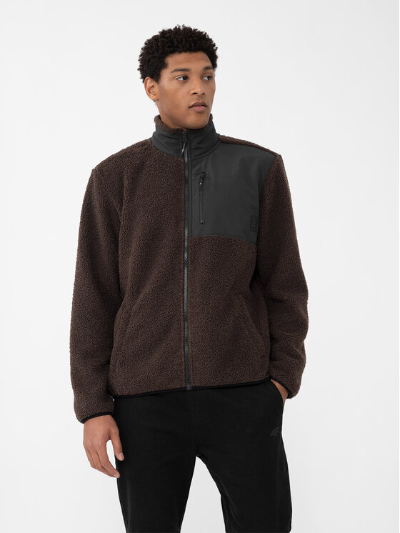4F 4F Fliis 4FAW23TFLEM116 Pruun Regular Fit