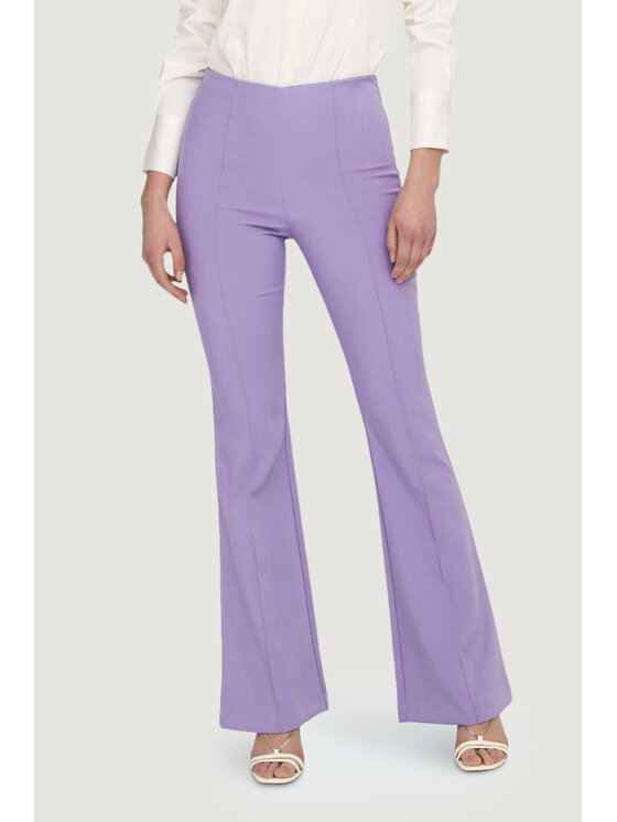 ONLY ONLY Pantaloni da donna ONLASTRID LIFE HW FLARE PIN CC TLR Viola Flare Fit