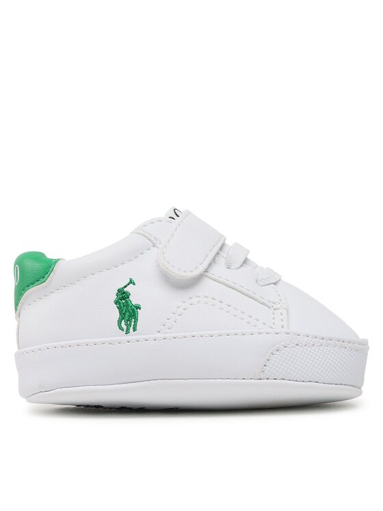 Sneakers Polo Ralph Lauren Theron V Ps Layette RL100719 White Smooth/Green w/ Green PP